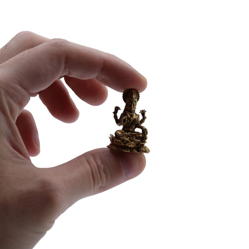 Miniatyrstaty av Guden Laxmi (11g)  - 30mm