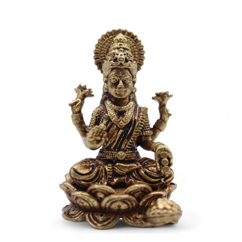 Miniatyrstaty av Guden Laxmi (22g)  - 37mm