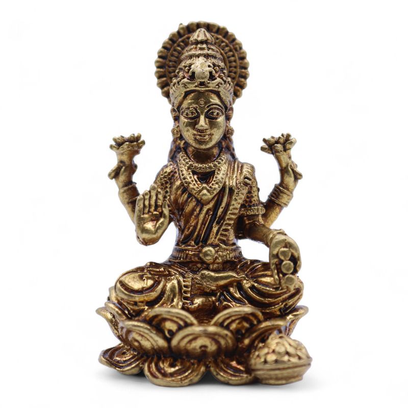 Miniatyrstaty av Guden Laxmi (52g)  - 49mm