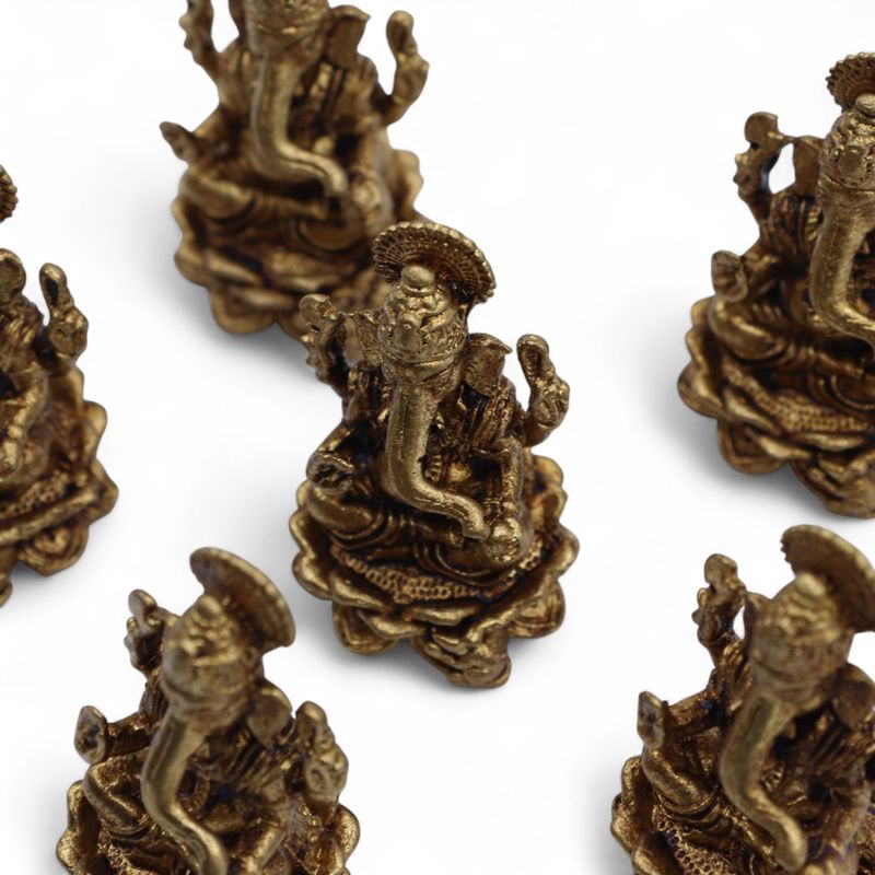 Miniatyrstaty av Guden Ganesha (22g)  - 37mm