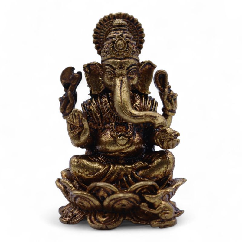 Miniatyrstaty av Guden Ganesha (52g)  - 49mm