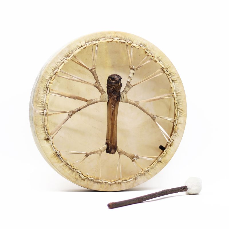 Örnens Ande - Shamansk Trumma & Pinne - Stämbar - 40cm