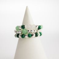 Nymph Spirit Ringset med Ädelstenar – Skogens Ande