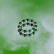 Nymph Spirit Ringset med Ädelstenar – Skogens Ande