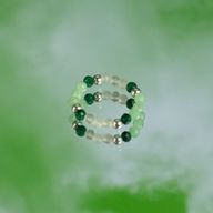 Nymph Spirit Ringset med Ädelstenar – Skogens Ande