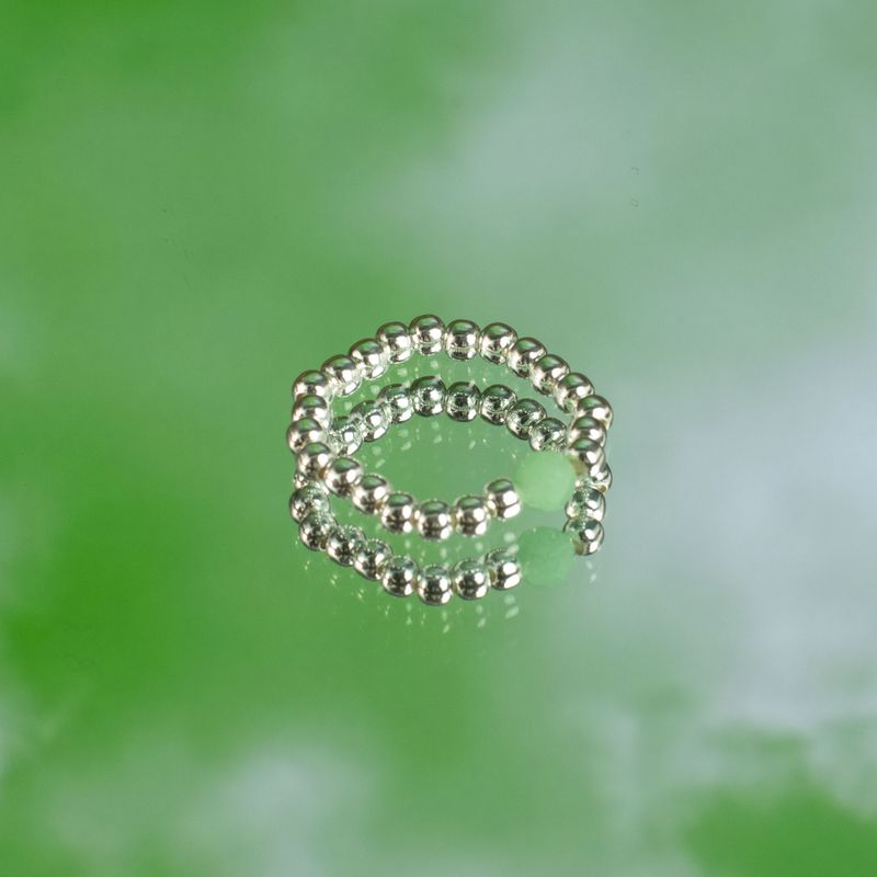 Nymph Spirit Ringset med Ädelstenar – Skogens Ande