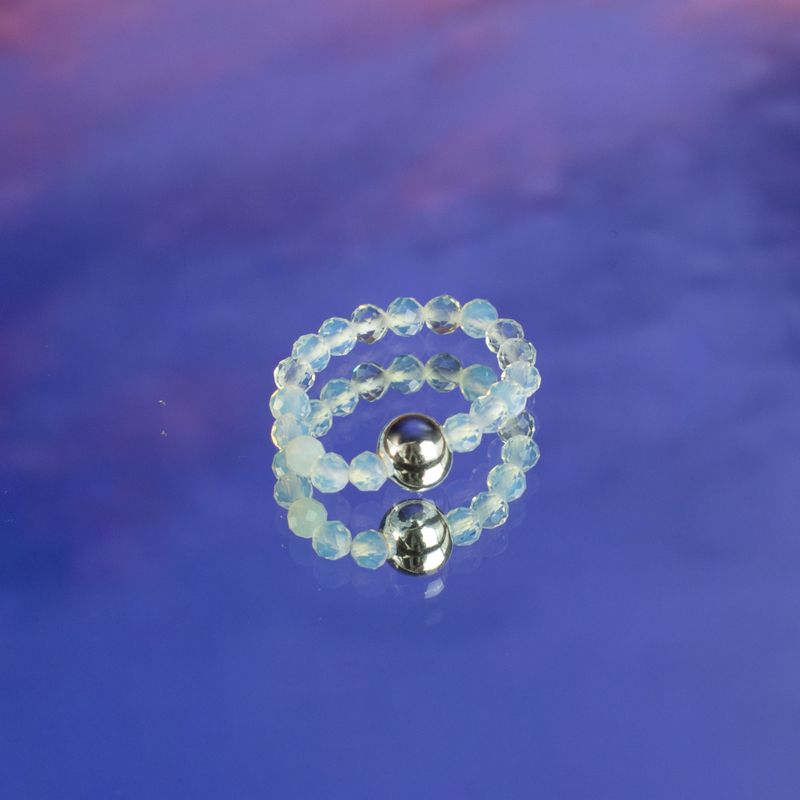Nymph Spirit Ringset med Ädelstenar – Fullmåne