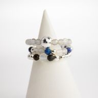 Nymph Spirit Ringset med Ädelstenar – Norrsken