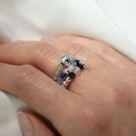 Nymph Spirit Ringset med Ädelstenar – Norrsken