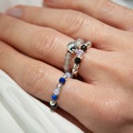 Nymph Spirit Ringset med Ädelstenar – Norrsken