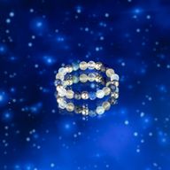 Nymph Spirit Ringset med Ädelstenar – Norrsken