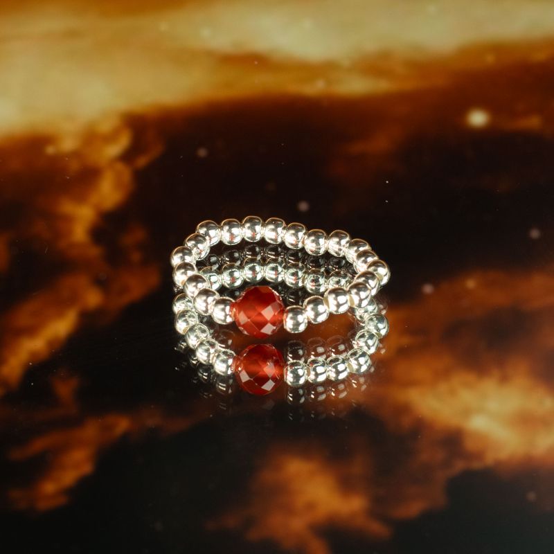 Nymph Spirit Ringset med Ädelstenar - Kärlek & Flamma