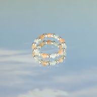 Nymph Spirit Ringset med Ädelstenar – Havssolnedgång