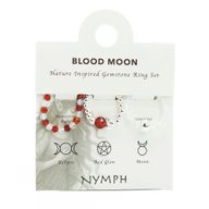 Nymph Spirit Ringset med Ädelstenar - Blodmåne