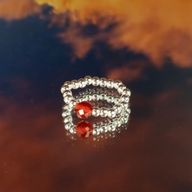 Nymph Spirit Ringset med Ädelstenar - Blodmåne