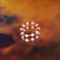 Nymph Spirit Ringset med Ädelstenar - Blodmåne