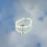 Nymph Spirit Ringset med Ädelstenar - Oändligt Hav