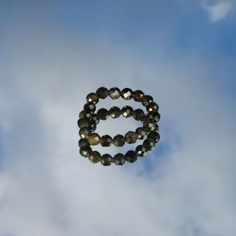 Nymph Spirit Ringset med Ädelstenar - Oändligt Hav