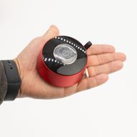 Röd Mini-högtalare med Mandala-ljuseffekt