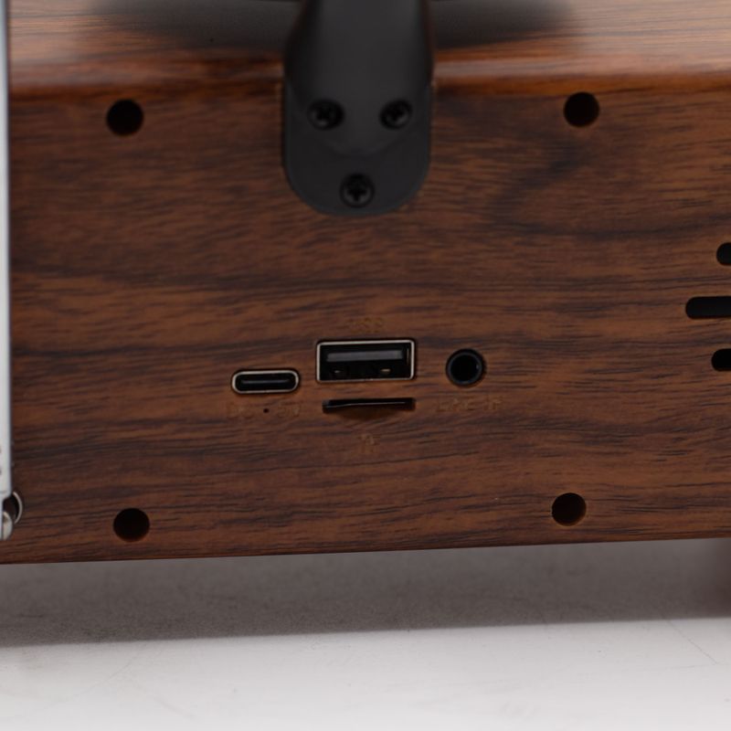 Högtalare i Retrostil – Dubbel Mini-grammofon med Bluetooth