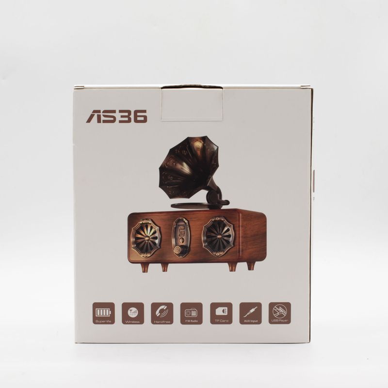 Högtalare i Retrostil – Dubbel Mini-grammofon med Bluetooth