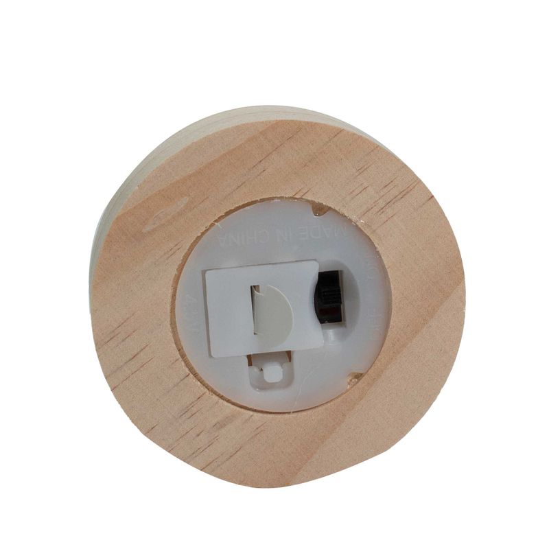 Lysande Glaskupa med Blommor - 1 Maskros - LED Batteri