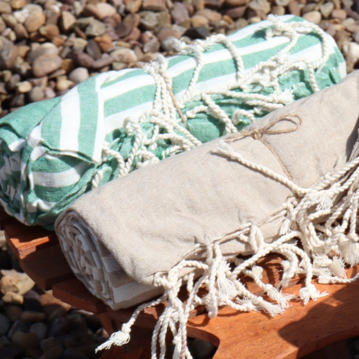 Strandhanddukar i Bomull