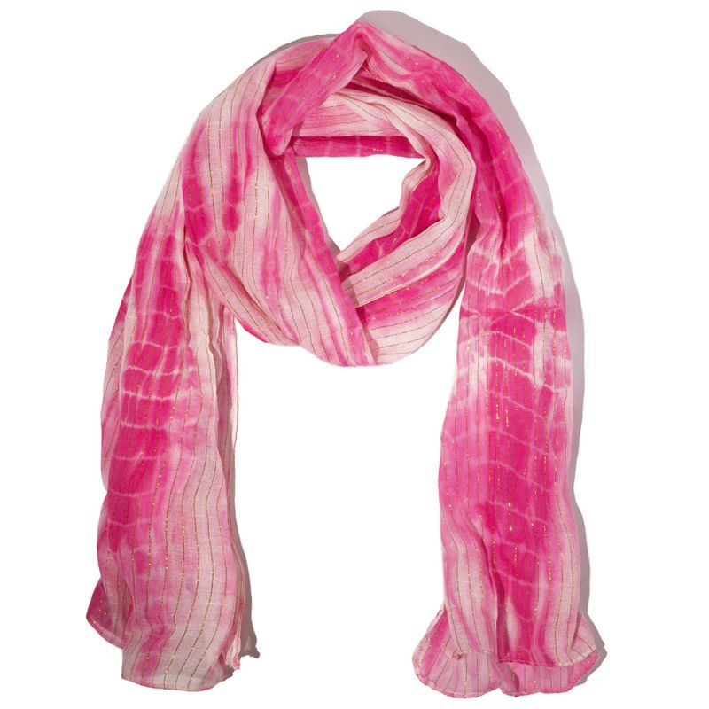 Sommarhalsduk -  180x50cm - Festligt Skimmer - Perfekt Rosa