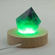 8 cm rund trä USB-LED-stativ - Flerfärgat