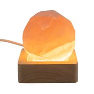 6 cm kvadratiskt trä USB-LED-stativ - Kallvitt/Varmvitt/Dagljus