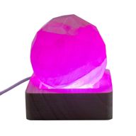 6 cm kvadratiskt trä USB-LED-stativ - i flera färger