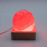 6 cm kvadratiskt trä USB-LED-stativ - i flera färger