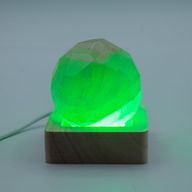 6 cm kvadratiskt trä USB-LED-stativ - i flera färger