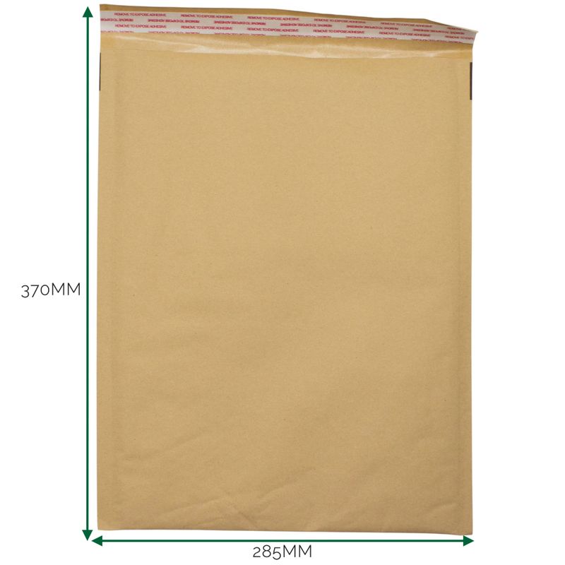 Kraft vadderat bubbelkuvert (285x370+40mm)
