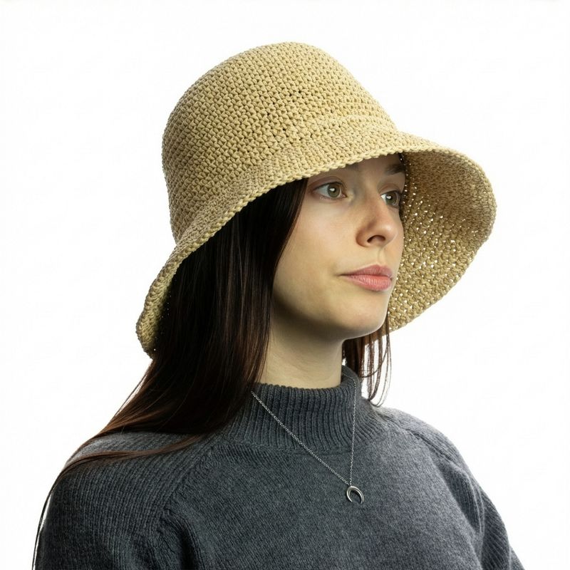 Nomad Sari Stråhatt – Naturbeige