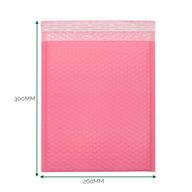 Rosa polybubbelkuvert (260x300+40mm)