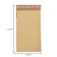 Kraftfärgat vadderat bubbelkuvert (135x225+40mm)