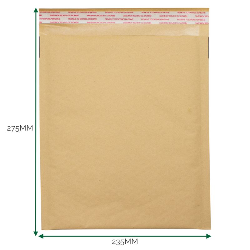 Kraft vadderat bubbelkuvert (235x275+40mm)