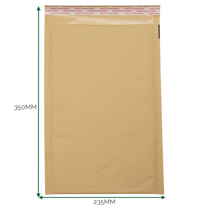Kraft vadderat bubbelkuvert (235x350+40mm)