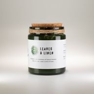 Sojavaxljus med Träveke – Gröna Blad & Linne