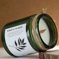 Sojavaxljus med Träveke – Gröna Blad & Linne