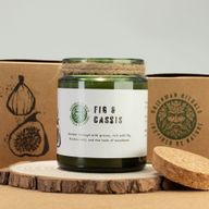 Sojavaxljus med Träveke – Fikon & Svarta Vinbär