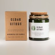 Sojavaxljus med Träveke – Ceder & Citrus