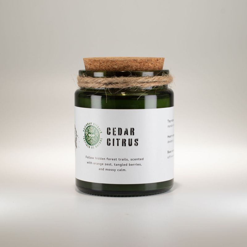 Sojavaxljus med Träveke – Ceder & Citrus