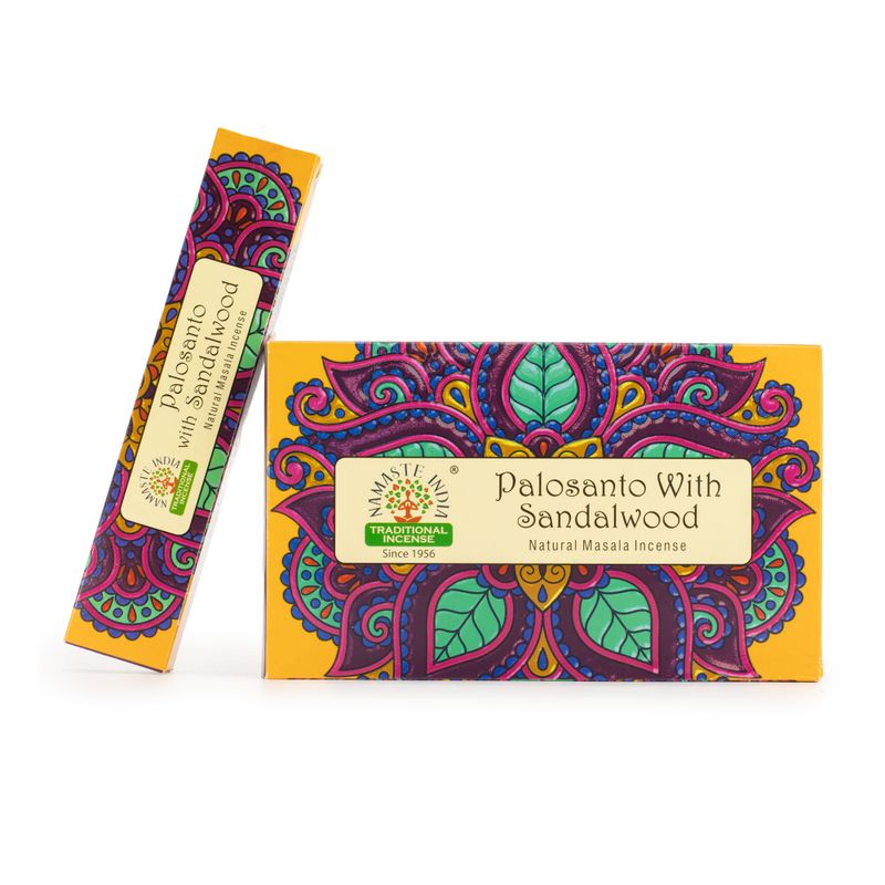 Namaste Mandala Masala Rökelse - Palosanto med Sandelträ