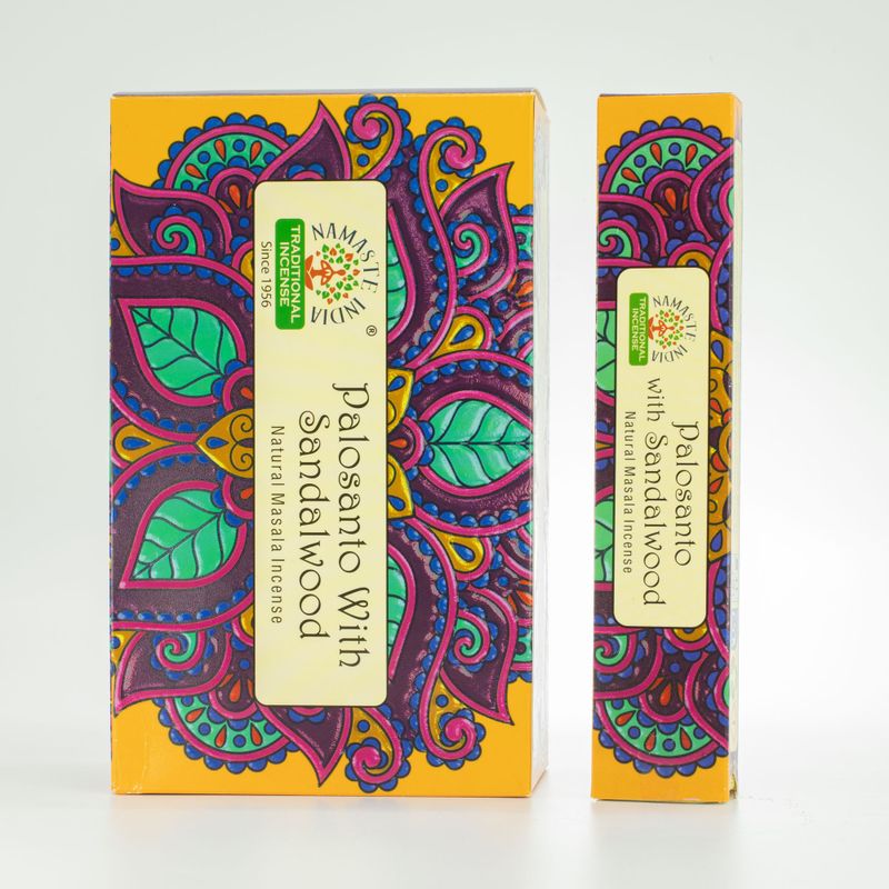 Namaste Mandala Masala Rökelse - Palosanto med Sandelträ