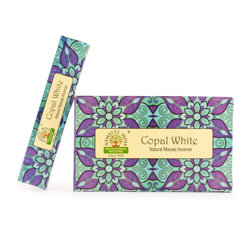 Namaste Mandala Masala Rökelse - Vit Kopal