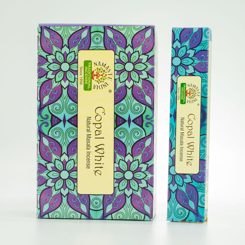 Namaste Mandala Masala Rökelse - Vit Kopal