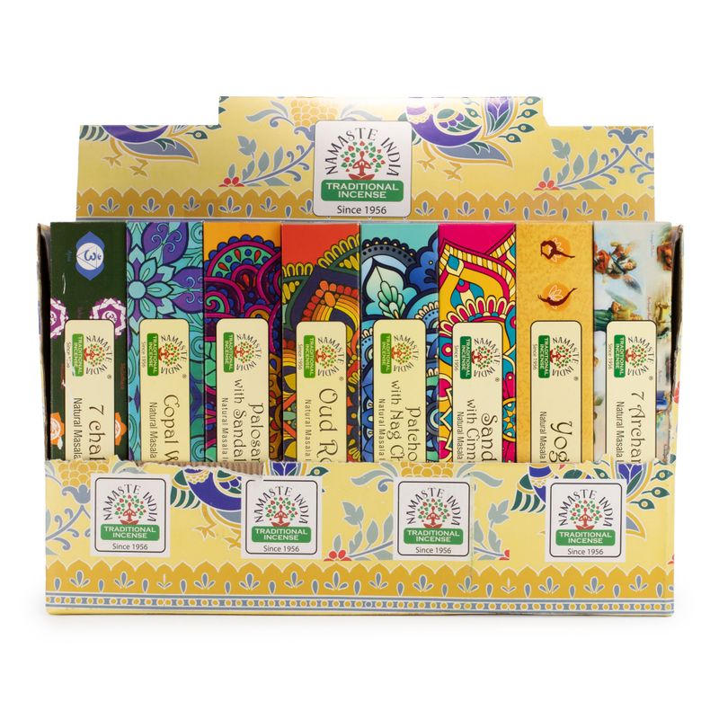 Namaste Mandala Masala Rökelse - Startpaket 2 (6x8 Dofter)