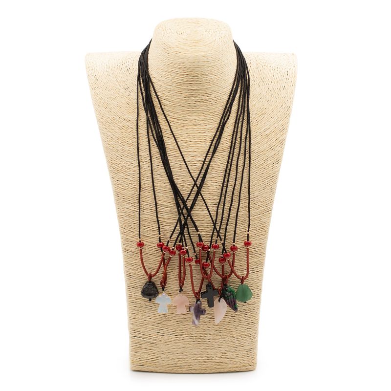 Halsband med Ädelstenshänge – Andlig Kollektion (Blandade motiv)